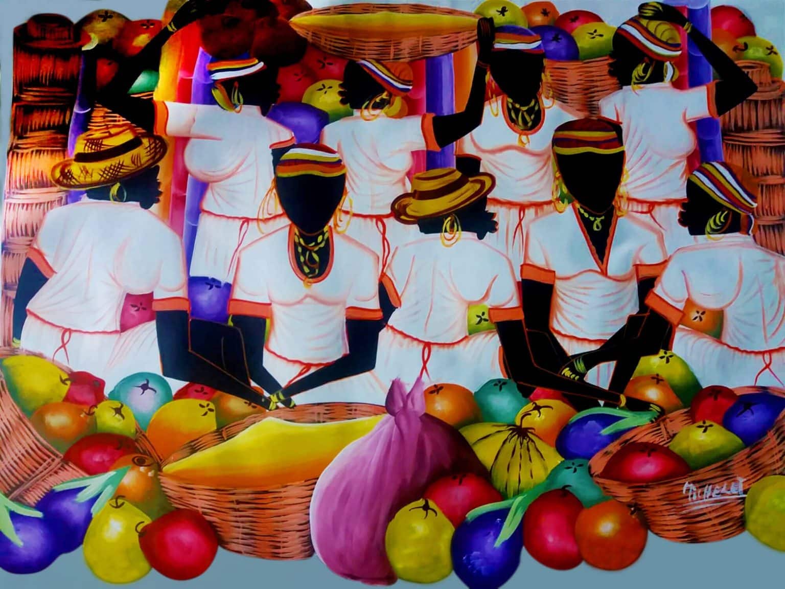 Oil On Canvas Haitian Art – Omniverce