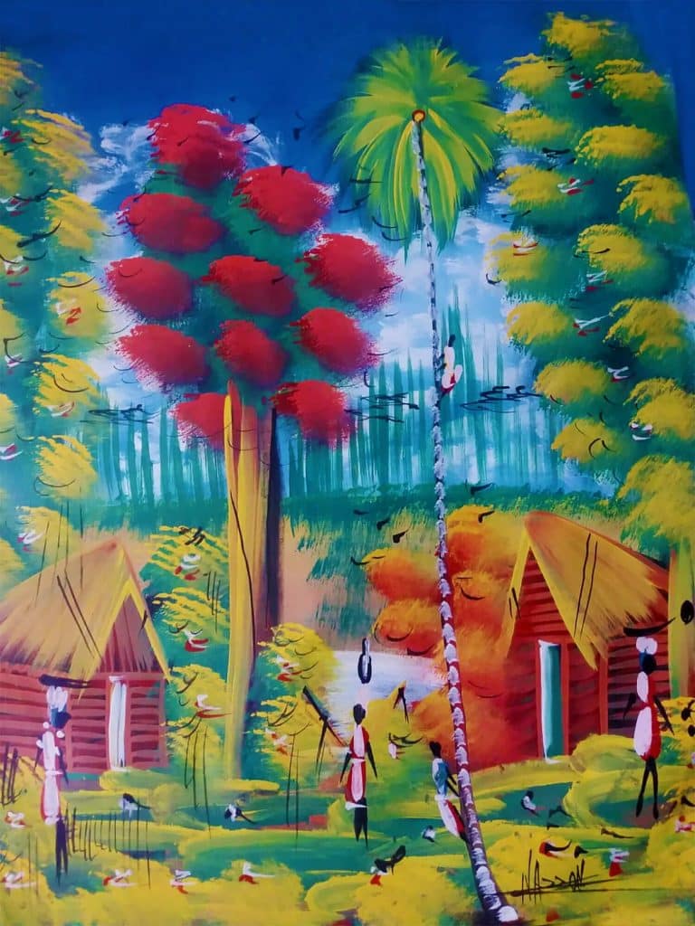 Oil On Canvas Dominican Republic Art – Omniverce