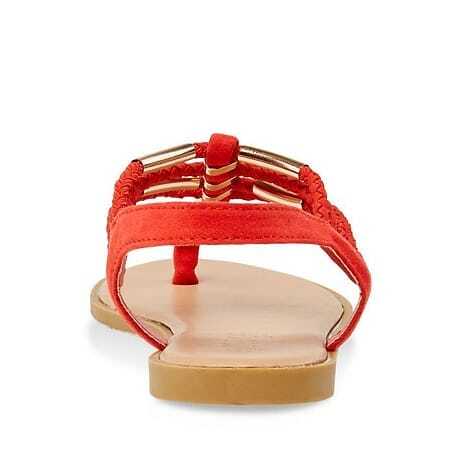 Metallic Braided Strap Thong Sandals – Omniverce