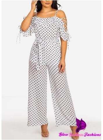 White Polka-Dot Jumpsuit – Omniverce