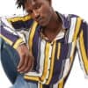 Mens Reckless Striped Long Sleeve Shirt