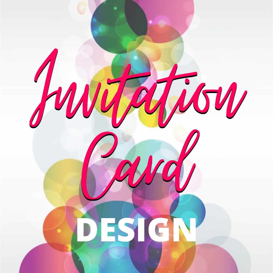 Custom Invitation Cards, Small/Medium/Large, 5″ x 5″/5″ x 7″/ 6″ x