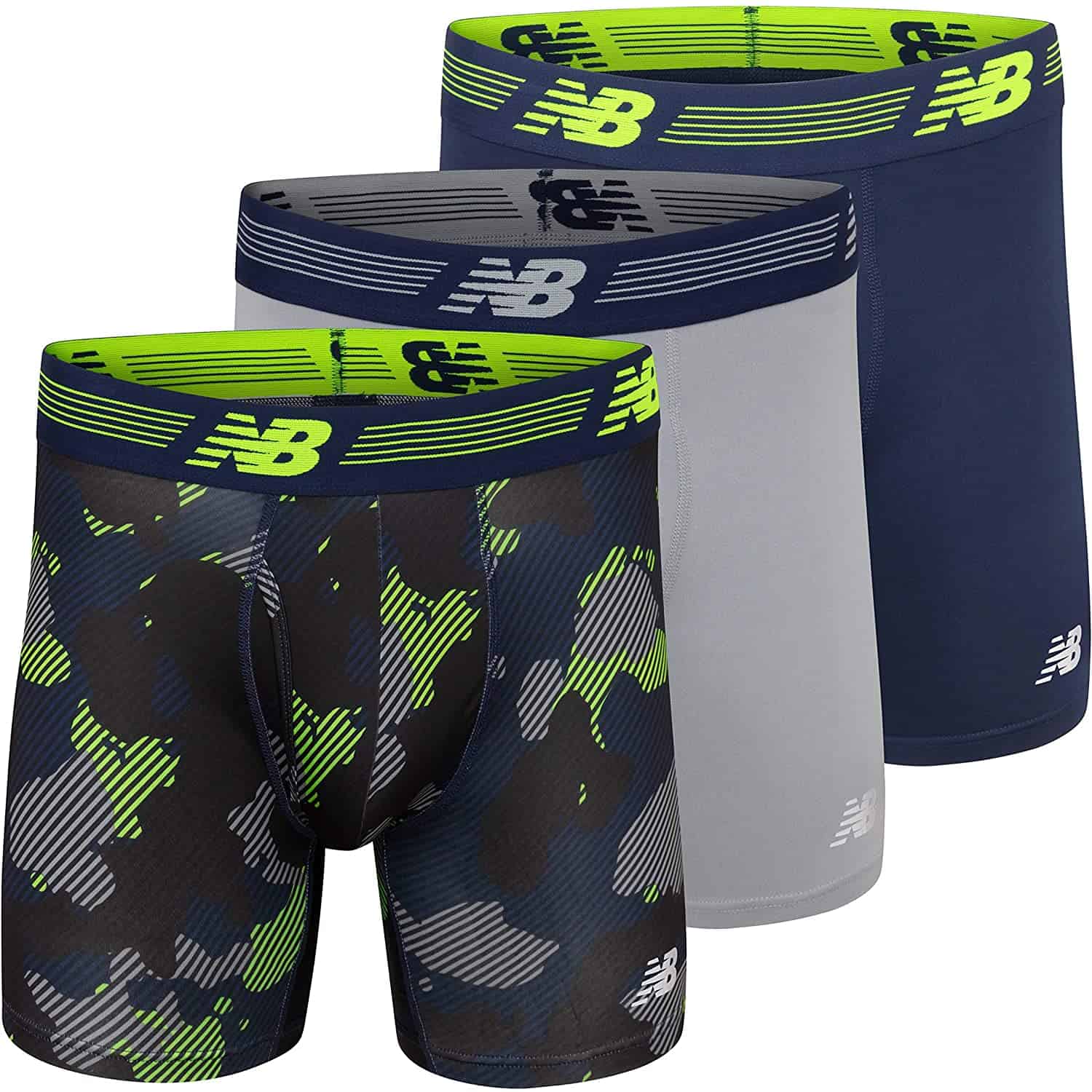5 PACK NEW Balance Mens Cotton Durable Fade Resistant Trunks Boxer