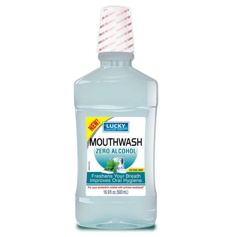 Lucky Super Soft Mouthwash, Zero Alcohol, 16.9 Fluid Ounce