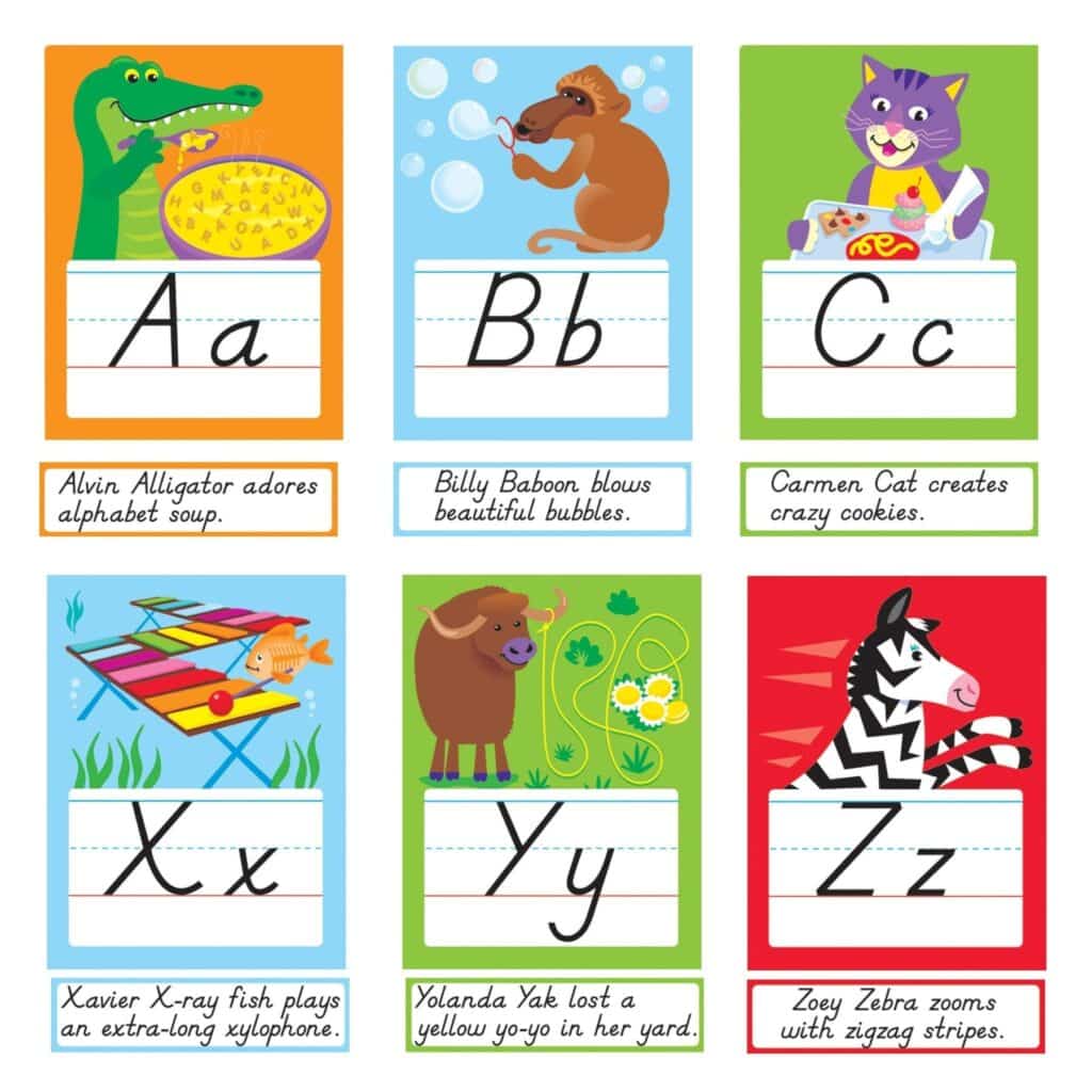 Amusing Animals Alphabet Bulletin Board Set Letters AZ Omniverce