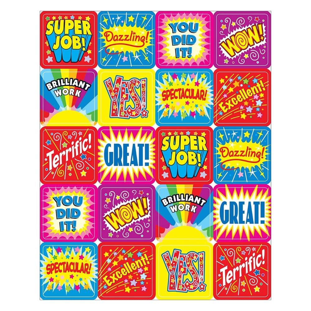 Celebra tus Logros (Spanish) Sparkle Stickers® – Large