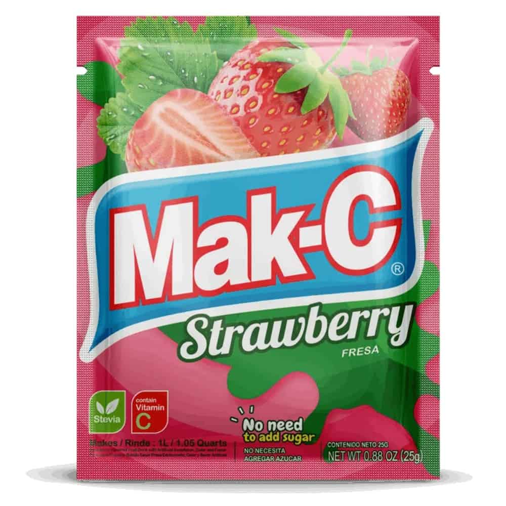 Mac-C Strawberry Drink Mix | 25 g