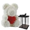 10" Rose Bear with heart