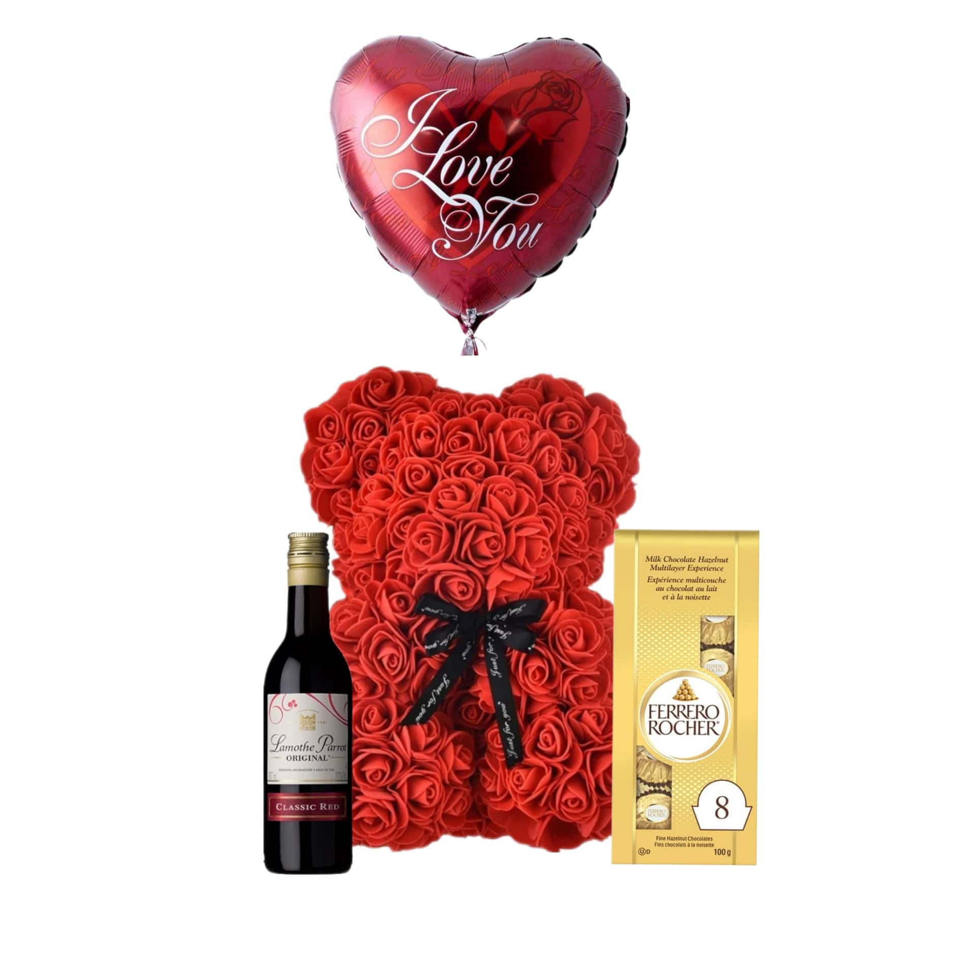Small Rose Bear Gift Set