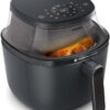 Philips Airfryer 3000 Series 6.5Qt, Cooking Window, 16-In-1 Airfryer, Rapidair plus Technology, Fat Removal, Homeid Recipe App, Easy to Clean (NA330/00)
