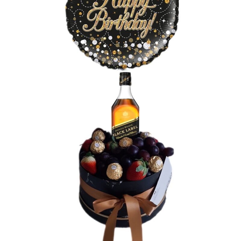 Whiskey Fruit & Chocolate Arrangement